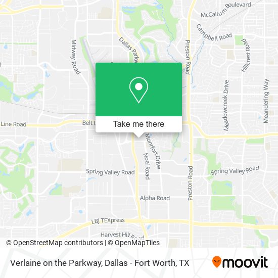 Mapa de Verlaine on the Parkway