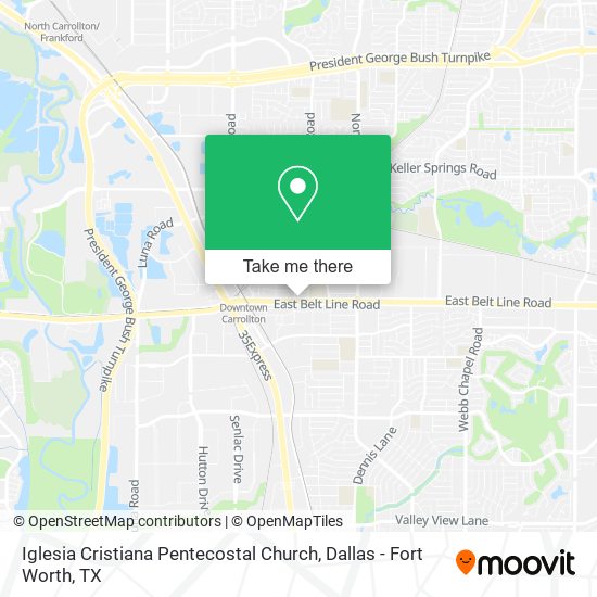 Mapa de Iglesia Cristiana Pentecostal Church