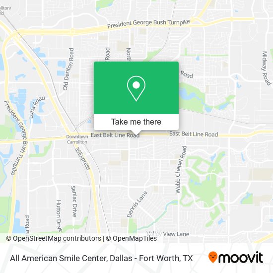 Mapa de All American Smile Center