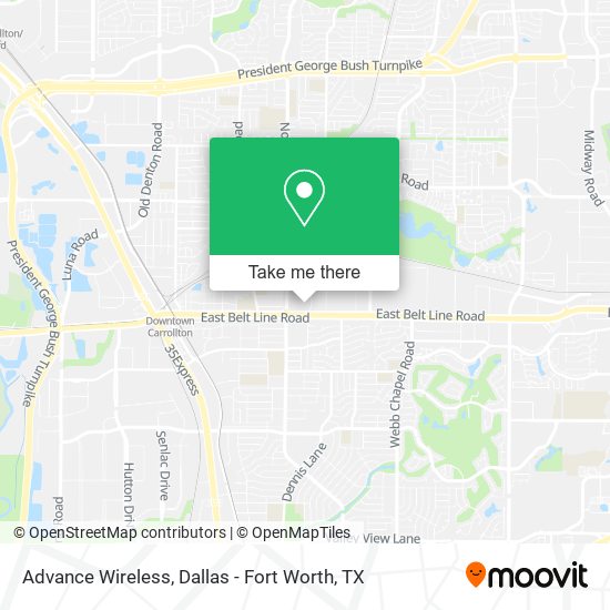 Mapa de Advance Wireless