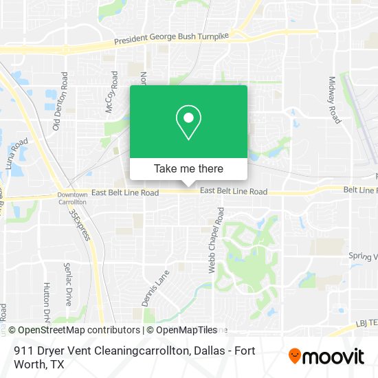 911 Dryer Vent Cleaningcarrollton map