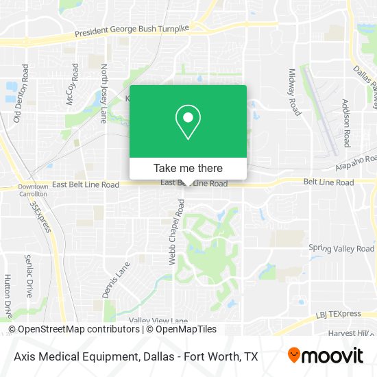 Axis Medical Equipment map