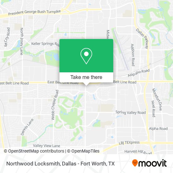 Northwood Locksmith map