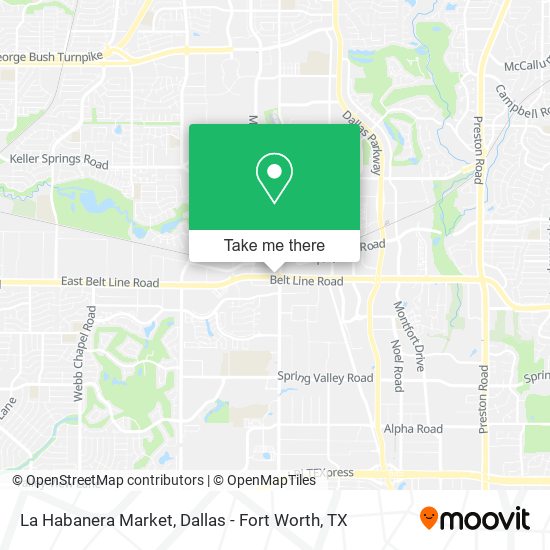 La Habanera Market map