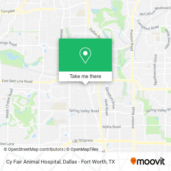 Cy Fair Animal Hospital map