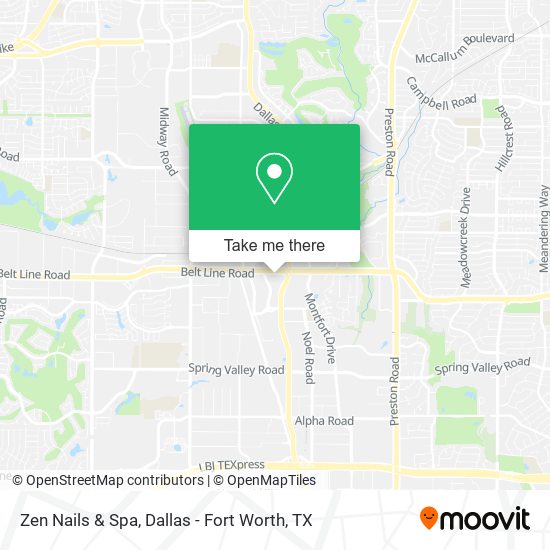Mapa de Zen Nails & Spa