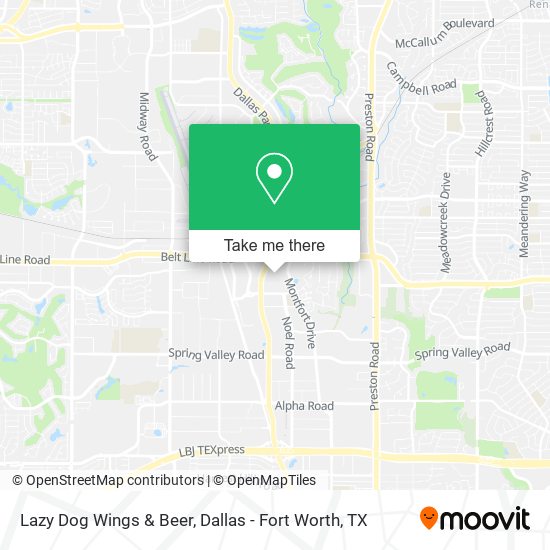 Lazy Dog Wings & Beer map