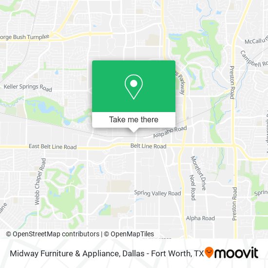 Midway Furniture & Appliance map