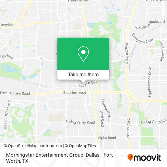 Morningstar Entertainment Group map