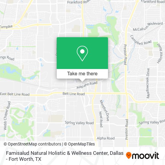 Mapa de Famisalud Natural Holistic & Wellness Center