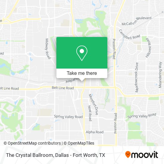Mapa de The Crystal Ballroom
