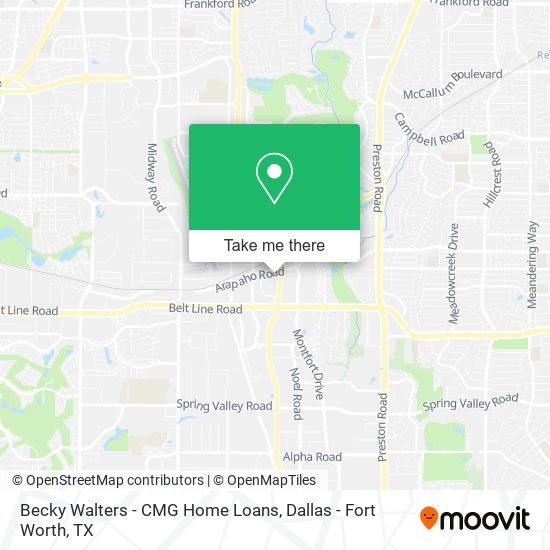 Becky Walters - CMG Home Loans map