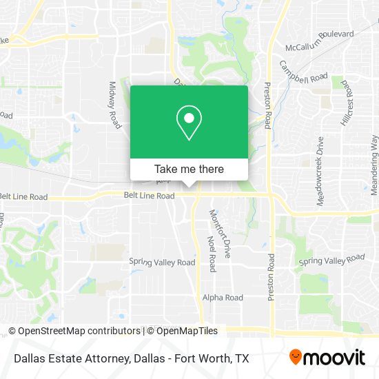 Mapa de Dallas Estate Attorney