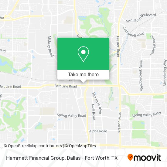 Hammett Financial Group map