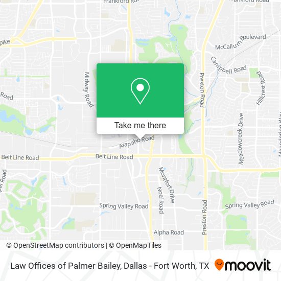 Law Offices of Palmer Bailey map