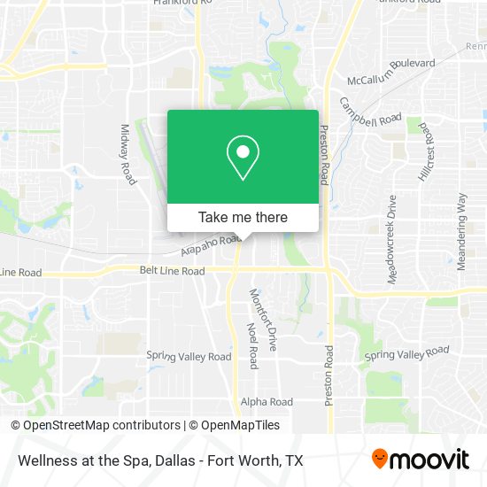 Wellness at the Spa map