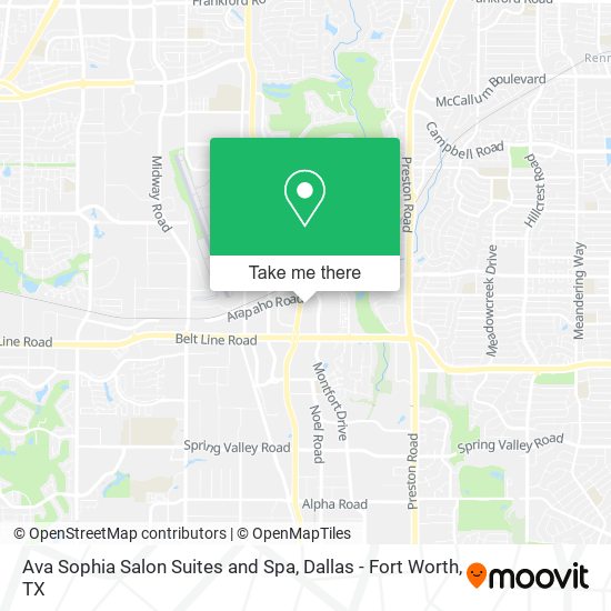 Ava Sophia Salon Suites and Spa map