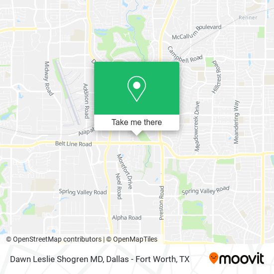 Dawn Leslie Shogren MD map