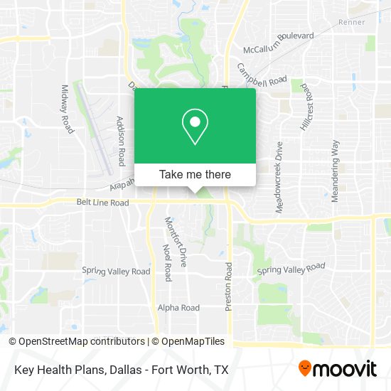 Key Health Plans map