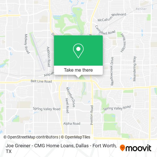 Joe Greiner - CMG Home Loans map
