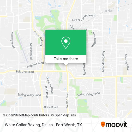 White Collar Boxing map
