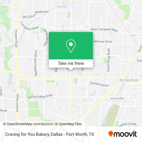 Craving for You Bakery map