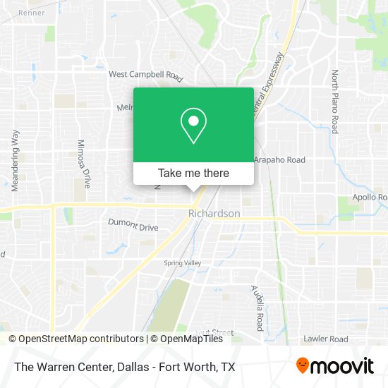 The Warren Center map