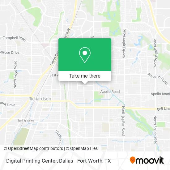 Digital Printing Center map