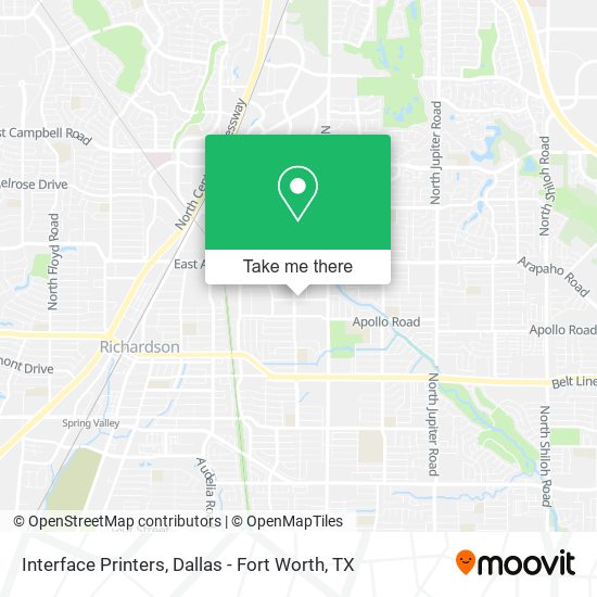 Interface Printers map