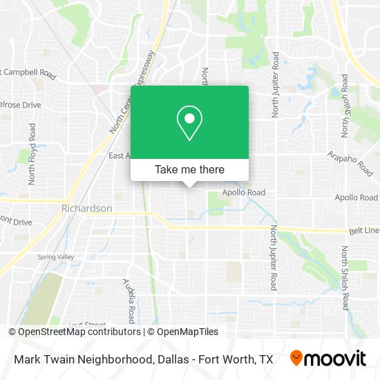 Mapa de Mark Twain Neighborhood