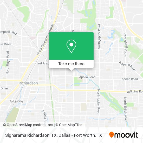 Mapa de Signarama Richardson, TX