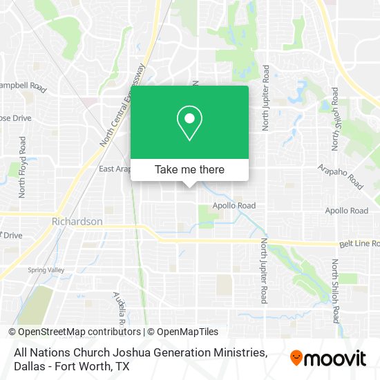 All Nations Church Joshua Generation Ministries map