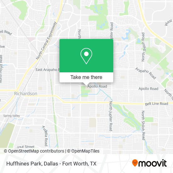Huffhines Park map