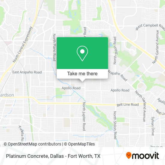 Mapa de Platinum Concrete