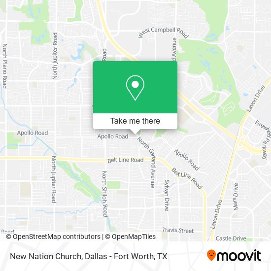 New Nation Church map