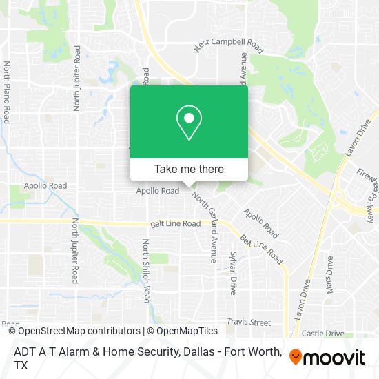 ADT A T Alarm & Home Security map