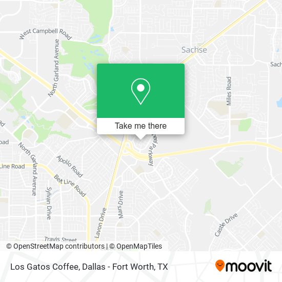 Los Gatos Coffee map