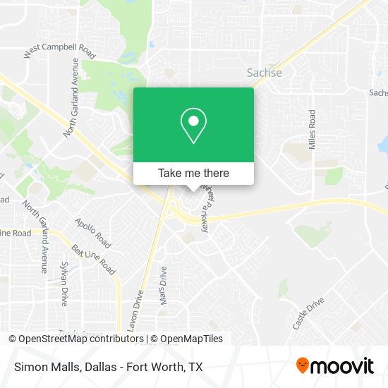 Simon Malls map