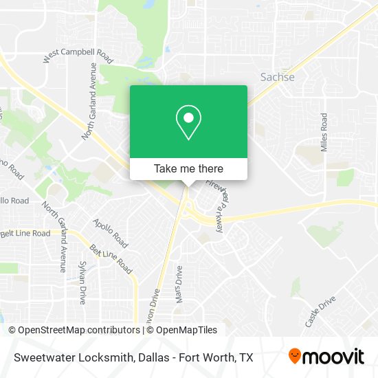 Mapa de Sweetwater Locksmith