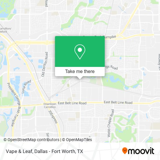 Mapa de Vape & Leaf