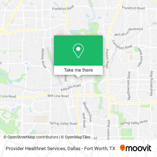 Provider Healthnet Services map