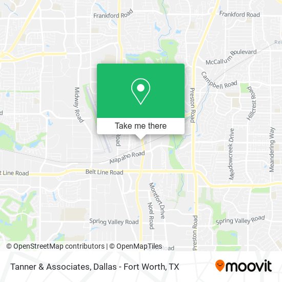Tanner & Associates map