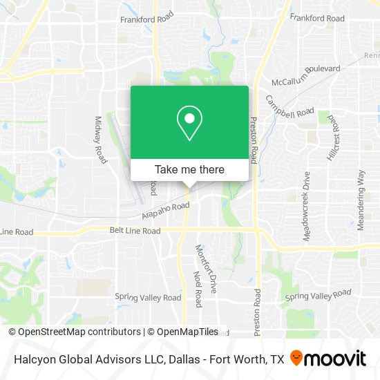 Mapa de Halcyon Global Advisors LLC