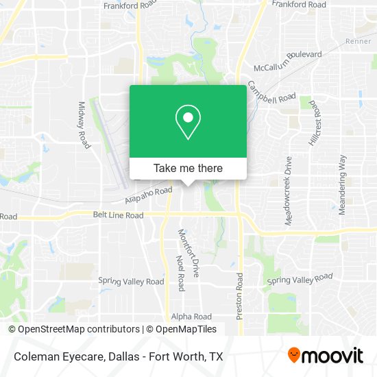 Coleman Eyecare map