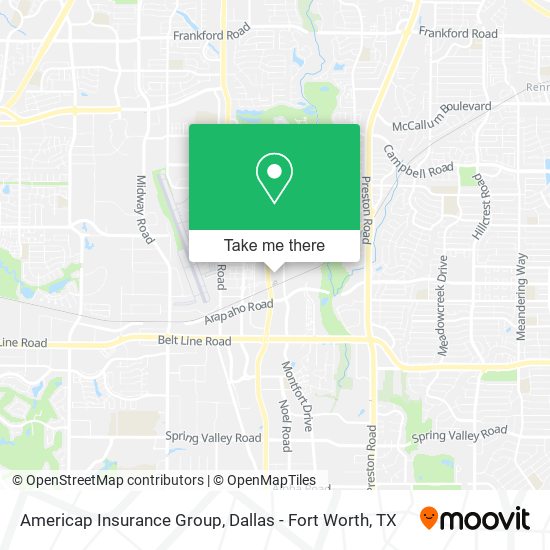 Americap Insurance Group map