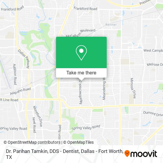 Mapa de Dr. Parihan Tamkin, DDS - Dentist