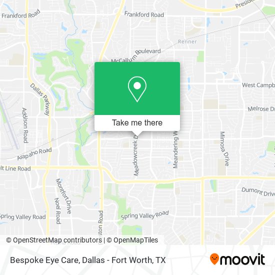 Bespoke Eye Care map