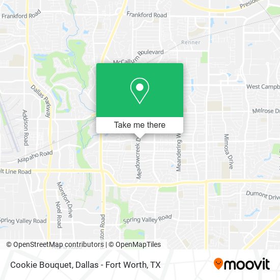 Cookie Bouquet map