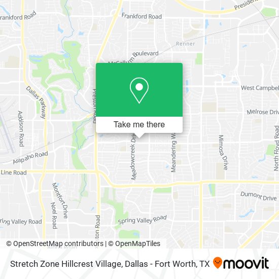 Stretch Zone Hillcrest Village map