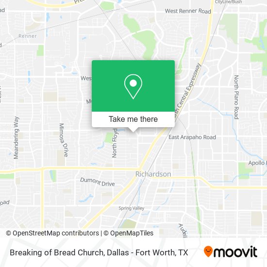 Mapa de Breaking of Bread Church